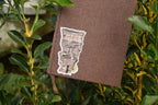 Hand Drawn Vintage Stone Europe House Original Sticker