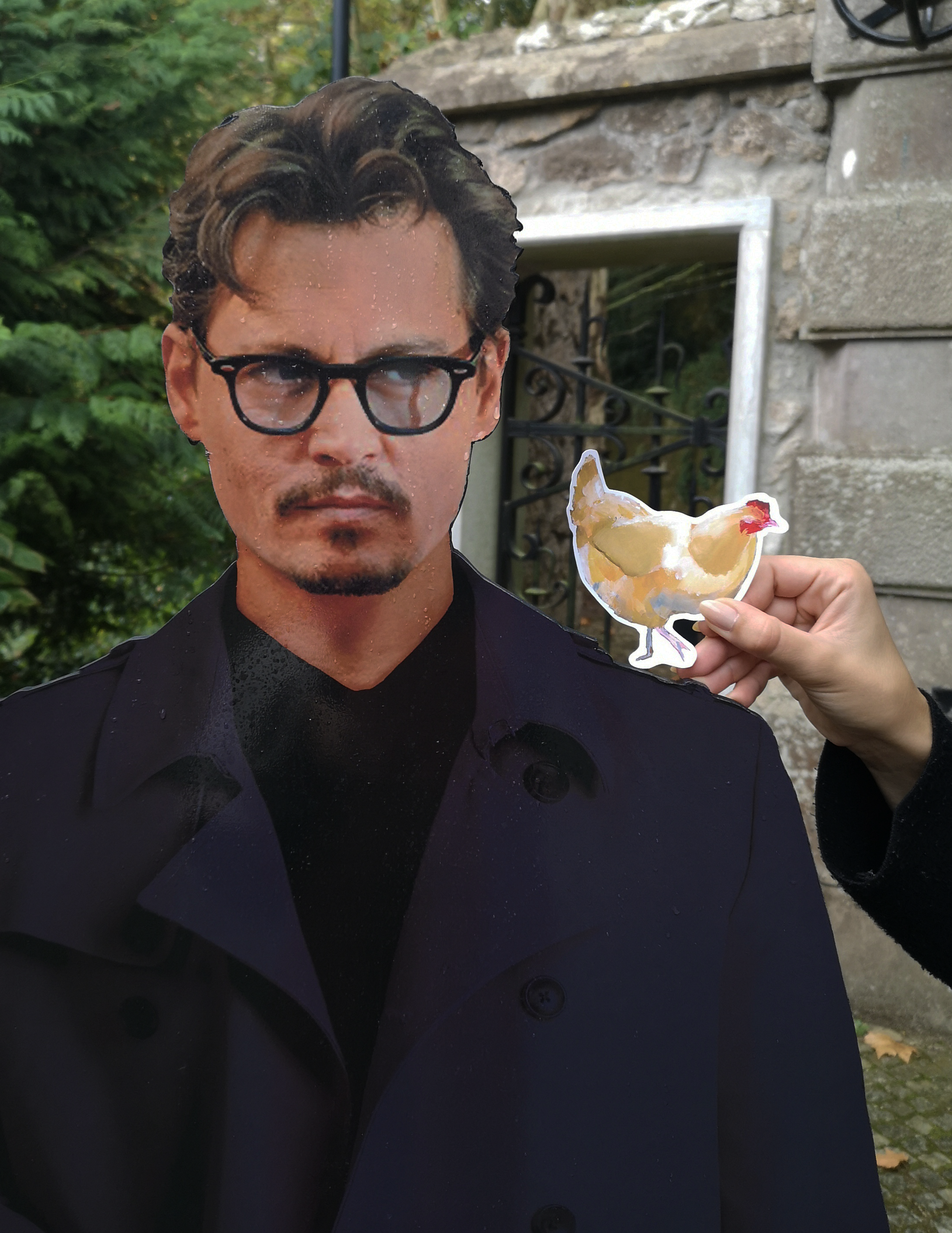 One-Eyed Chicken Sticker (Actor Not Included)