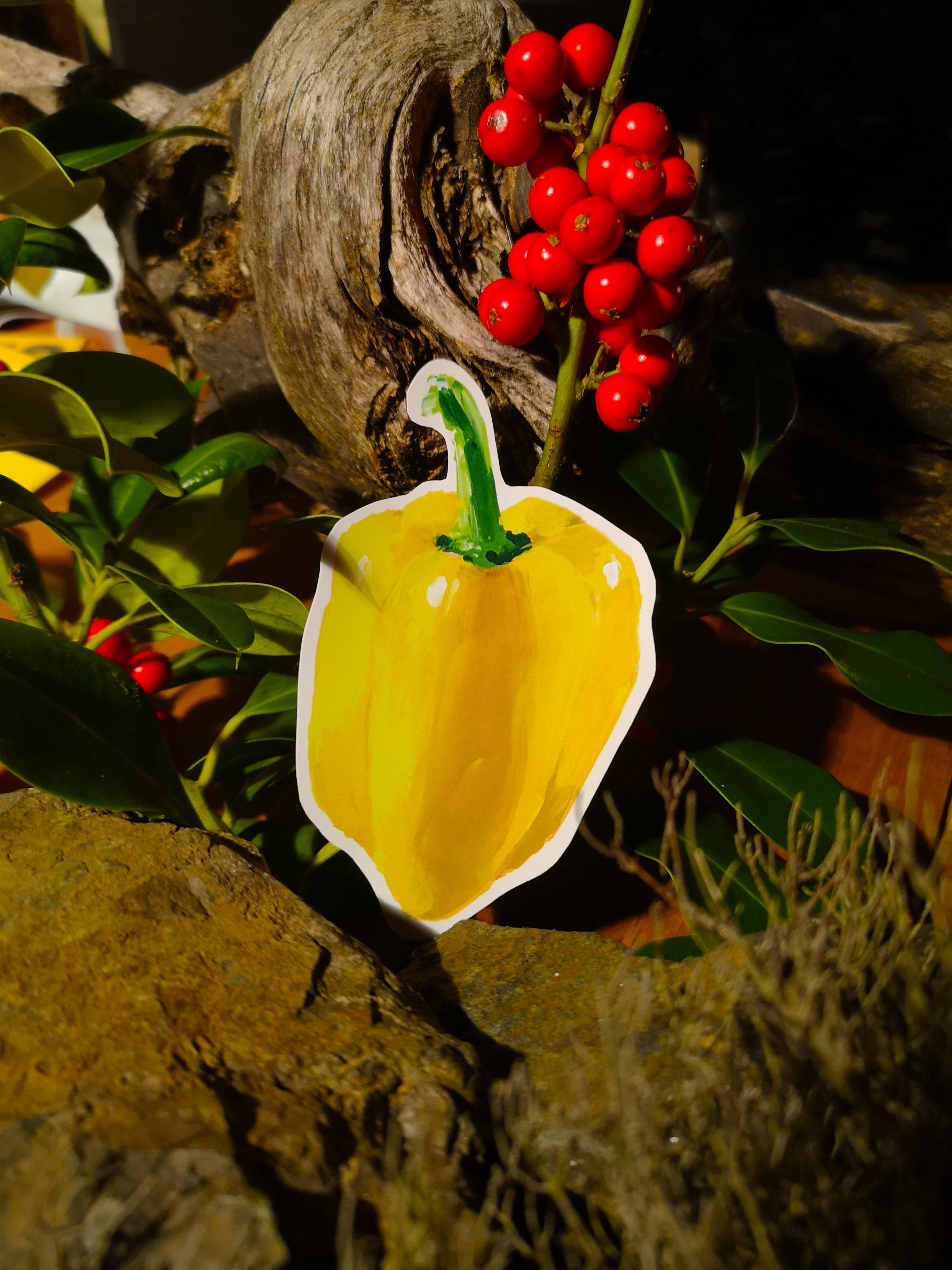Yellow Bell Pepper Sticker (Statue Not Included)