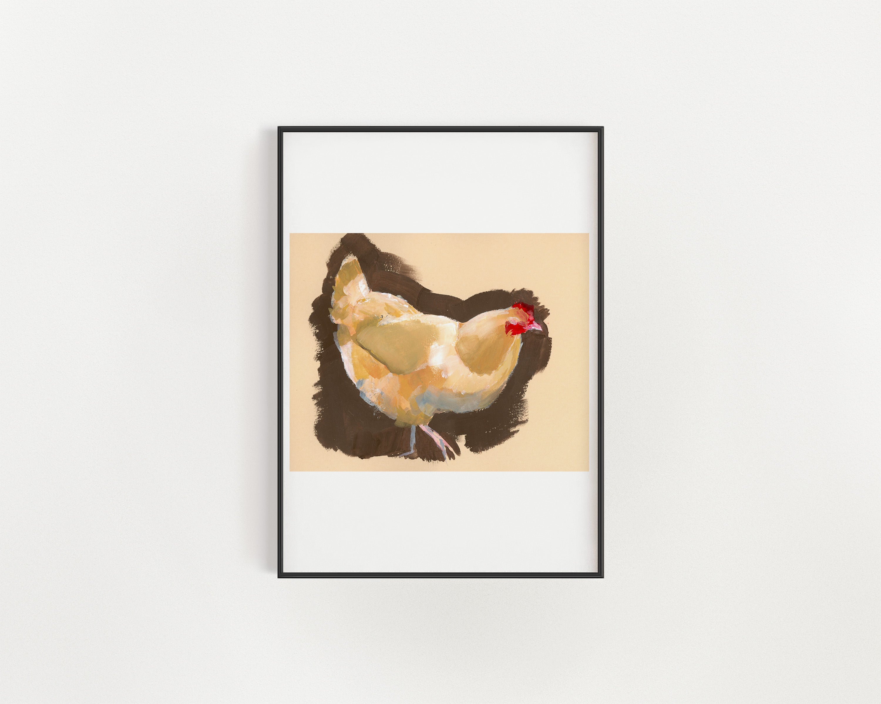 One eyed Chicken Original artwork Print