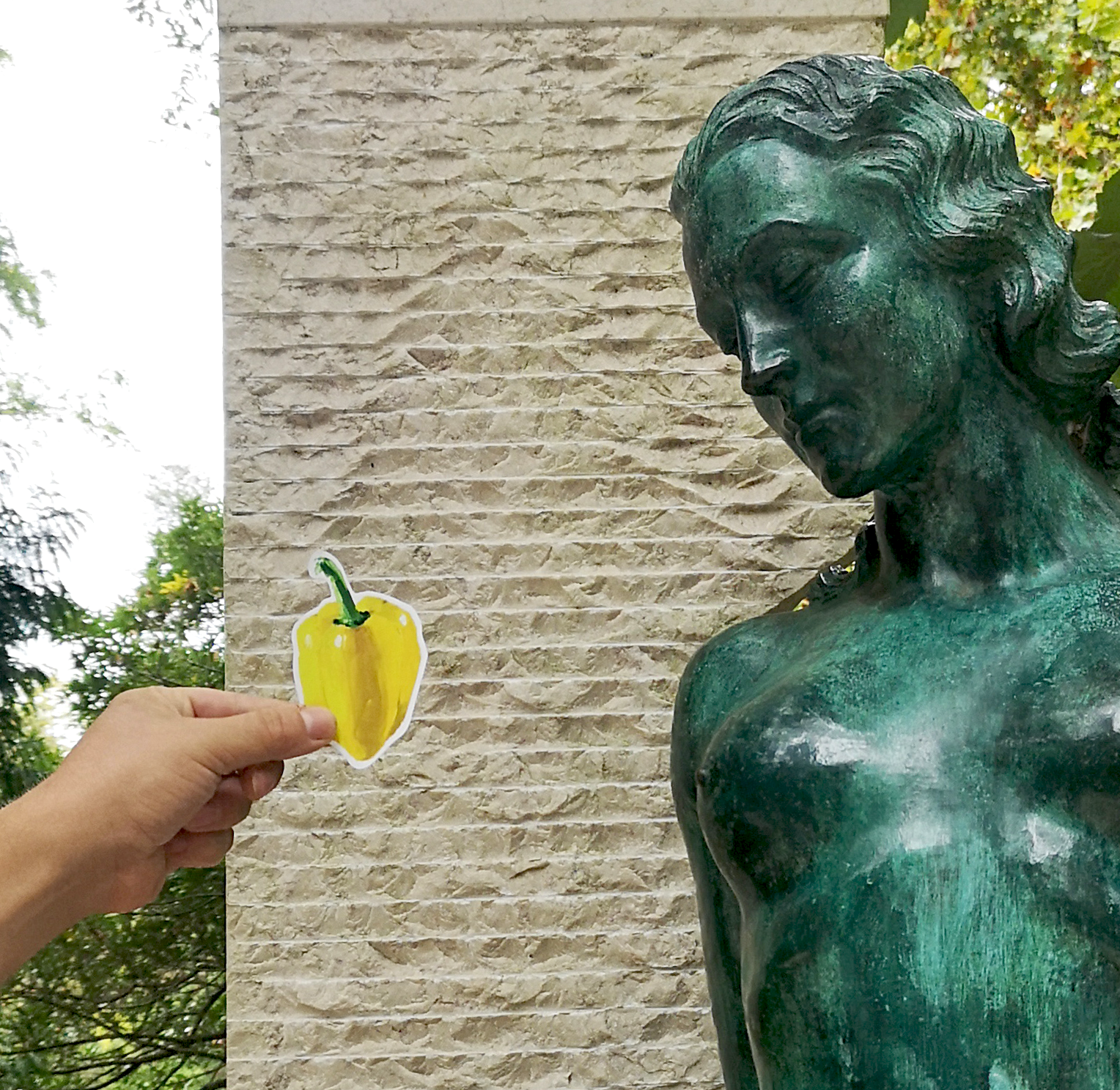 Yellow Bell Pepper Sticker (Statue Not Included)